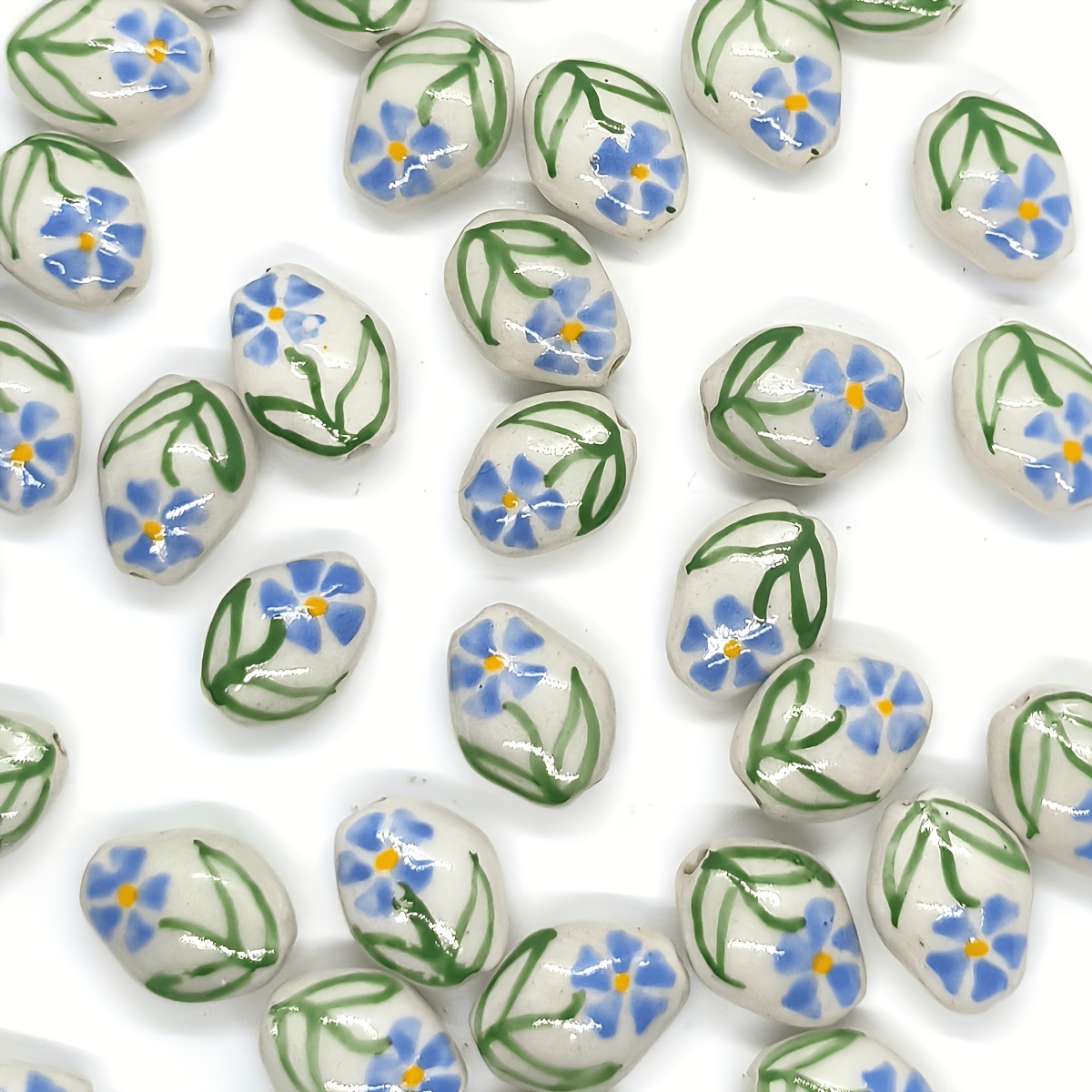 6pcs Vintage Bohemian Ceramic Beads Set for DIY Jewellery Making